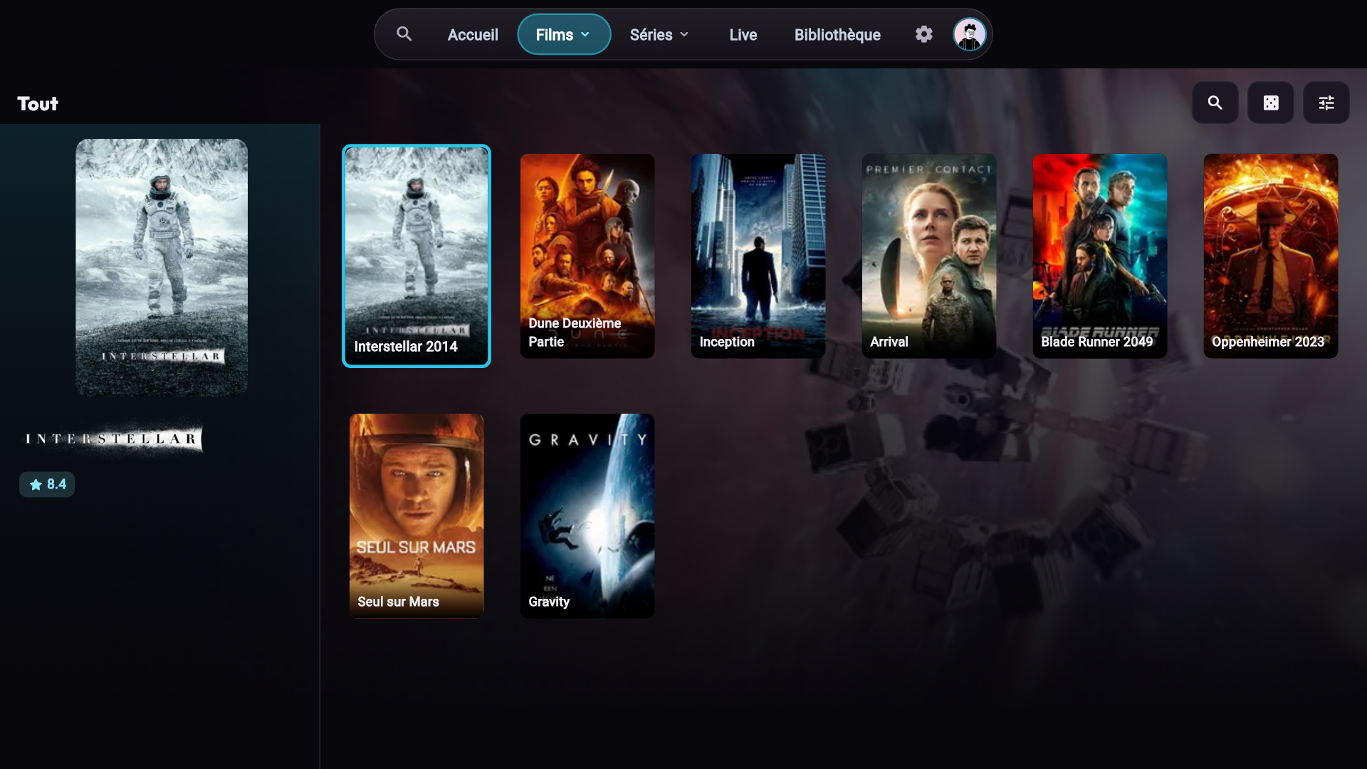 Catalogue de films — Oryon